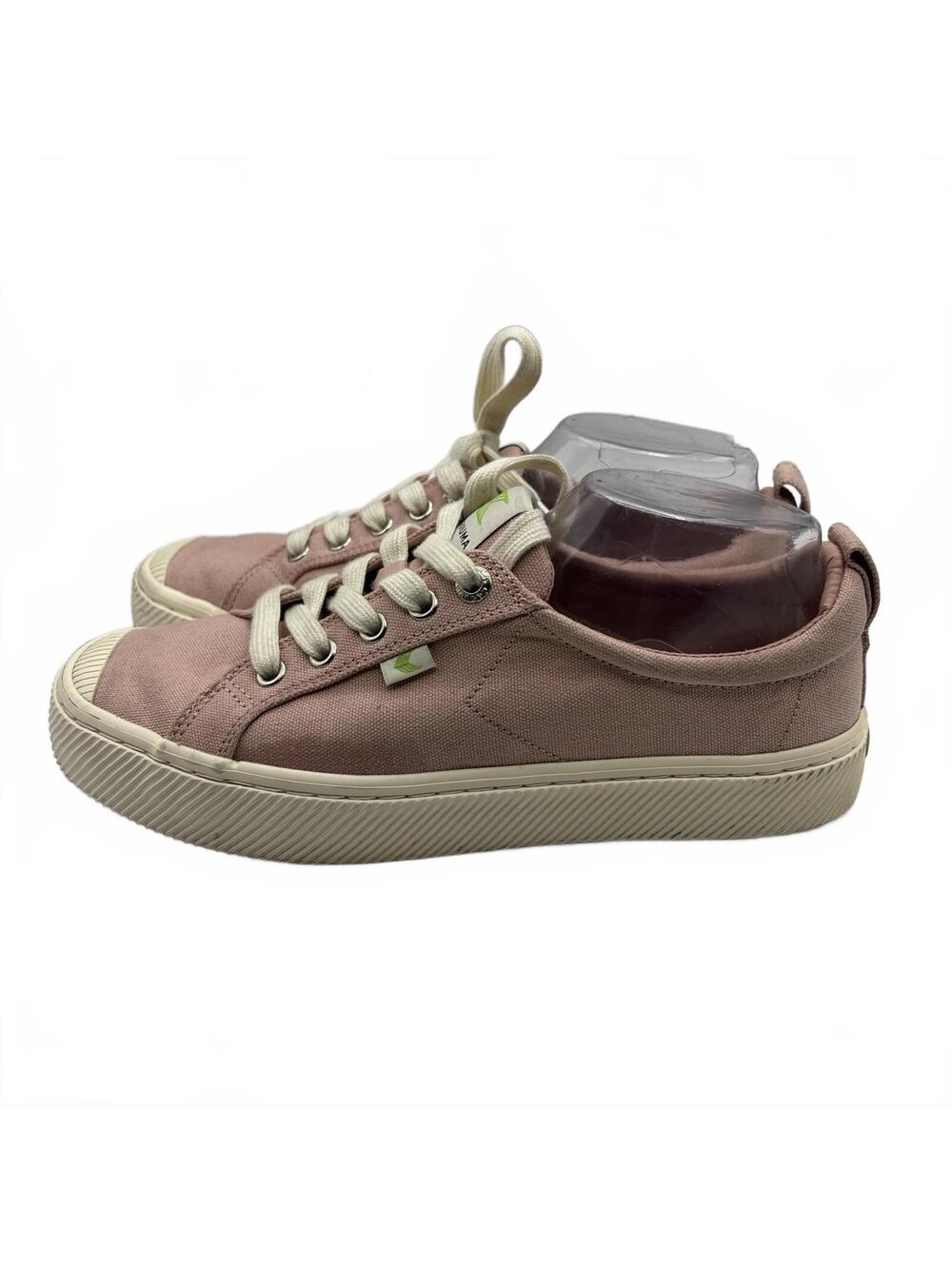Cariuma Shoes Womens 8.5 Mens 7 Casual Low Sneakers JS-1022 Pink Canvas Unisex - Picture 4 of 13